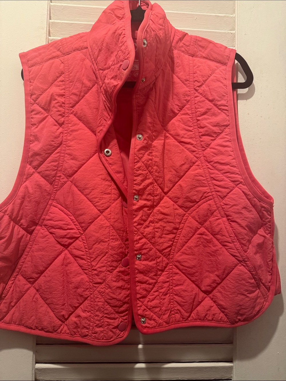 Love Tree Hot Pink  Packable Quilted Vest